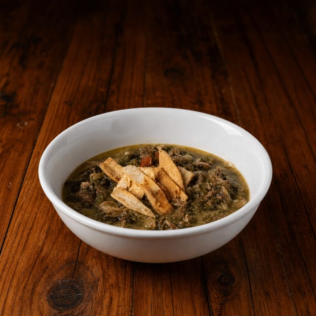 Bowl Green Chili.